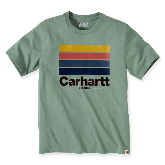 Afbeeldingen van CARHARTT T-shirt grafische print 105910 jade heather S