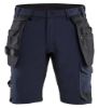 Afbeeldingen van BLÅKLÄDER Short met 4-weg stretch 1702 donker marineblauw/zwart C52