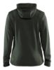 Afbeeldingen van BLÅKLÄDER Hoodie dames met hele rits 3542 herfstgroen/zwart 3XL