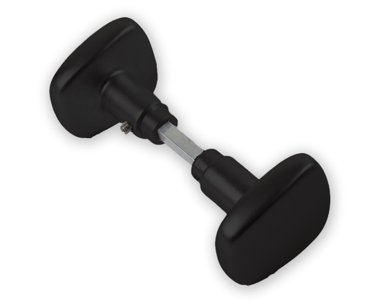 Afbeeldingen van AMI Deurknopset type 165/75 zwart deurdikte 40MM