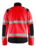 Afbeeldingen van BLÅKLÄDER Fleecejack winddicht 4888 High Vis rood/zwart XS