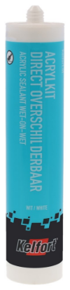 Afbeeldingen van KELFORT Acrylaatkit direct overschilderbaar wit 310ML