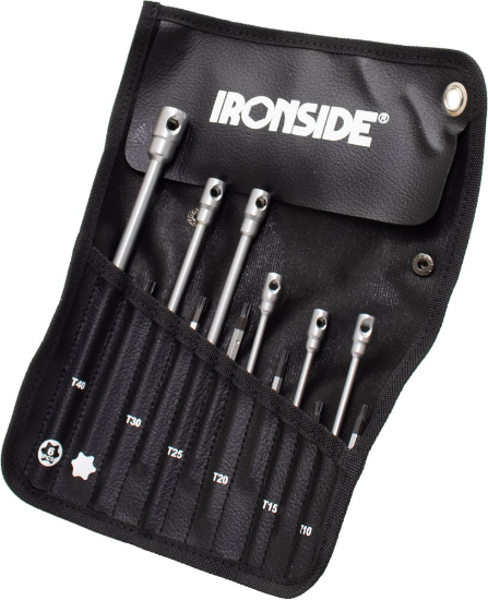Afbeeldingen van IRONSIDE Stiftsleutelset TORX T10-T40 6x