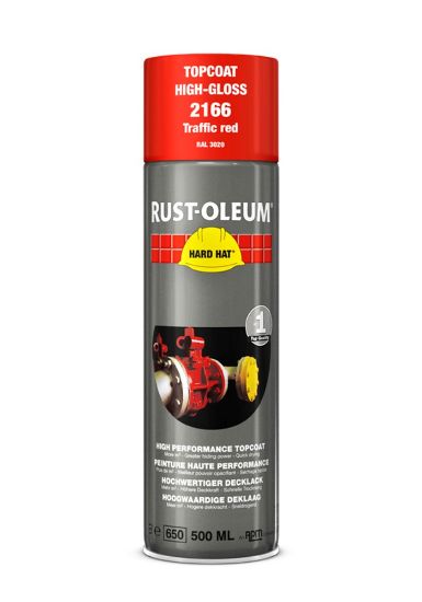 Afbeeldingen van RUST-OLEUM Deklaag verkeersrood RAL3020 500ML
