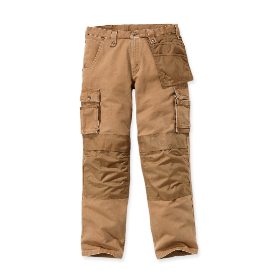 Afbeeldingen van CARHARTT Werkbroek washed duck multipocket 101837 bruin W42/L30