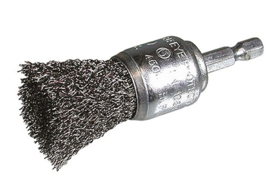 Afbeeldingen van HIKOKI Penseelborstel 25X0,3MM ¼" zeskant gegolfd staaldraad 751324