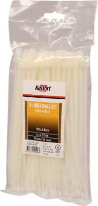 Afbeeldingen van KELFORT Bundelbandjes nylon transparant 190X4,8MM