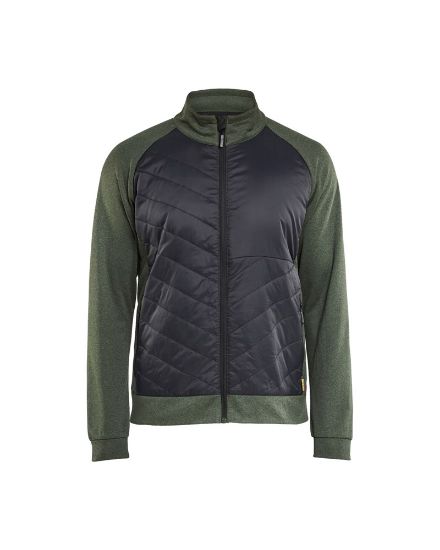 Afbeeldingen van BLÅKLÄDER Hybride sweatshirt 3418 herfstgroen/zwart XS