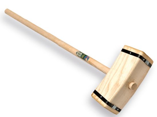 Afbeeldingen van ATLAS Houten sleg met ronde steel 100CM 
