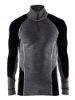 Afbeeldingen van BLÅKLÄDER Onderhemd zip-neck 100% merino XWARM 4699 medium grijs/zwart 3XL