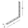 Afbeeldingen van GEBR. BODEGRAVEN Dorpelhoek zwaar ZM 300X300MM 30X5MM
