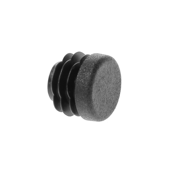 Afbeeldingen van Insteekdop platte kop zwart 25X1,0-2,0MM 