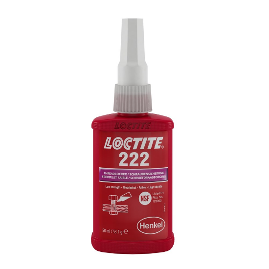 Afbeeldingen van LOCTITE Schroefdraadborging 222 lage sterkte algemeen gebruik 50ML