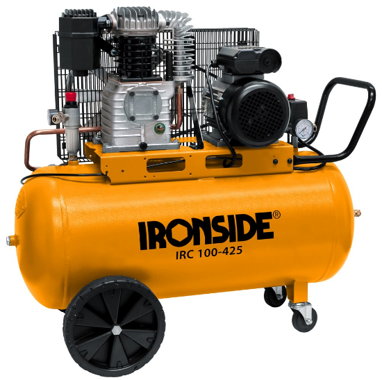 Afbeeldingen van IRONSIDE Compressor riemaandrijving IRC 100-425 0-10bar 100L 2200W