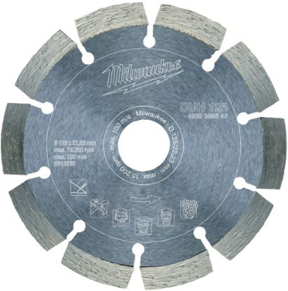 Afbeeldingen van MILWAUKEE Diamantzaagblad beton/baksteen DUH 125X22,23MM
