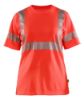 Afbeeldingen van BLÅKLÄDER T-shirt dames 3502 High Vis rood M