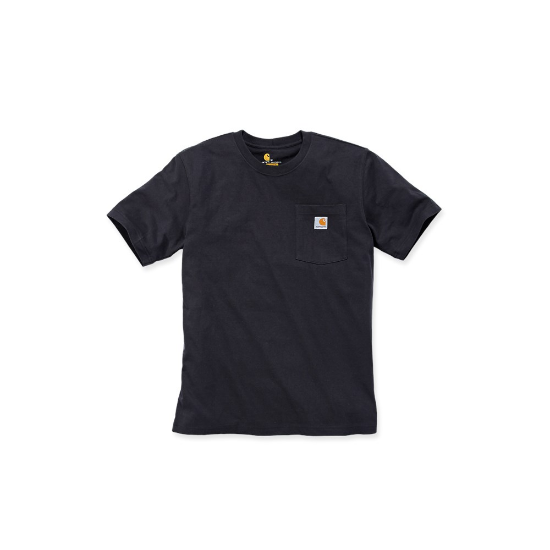 Afbeeldingen van CARHARTT T-shirt met zak K87 103296 zwart L