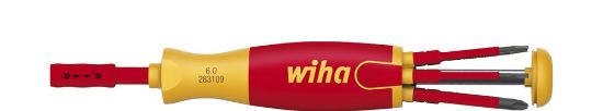 Afbeeldingen van WIHA Schroevendraaier met bitmagazijn LiftUp electric met 6 slimBits PH/PlusMin-PZ/sleuf in blister