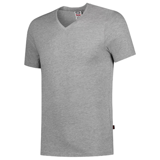 Afbeeldingen van TRICORP T-shirt V-hals Slim-Fit 101005 grijs melange 4XL
