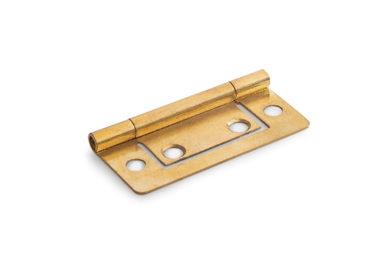 Afbeeldingen van Louvredeurscharnier staal vermessingd 50X24MM
