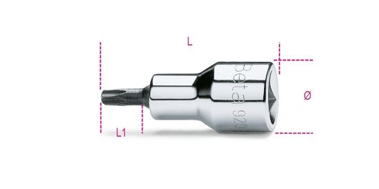 Afbeeldingen van BETA Dopsleutel ½" TR TORX T20 920RTX 20