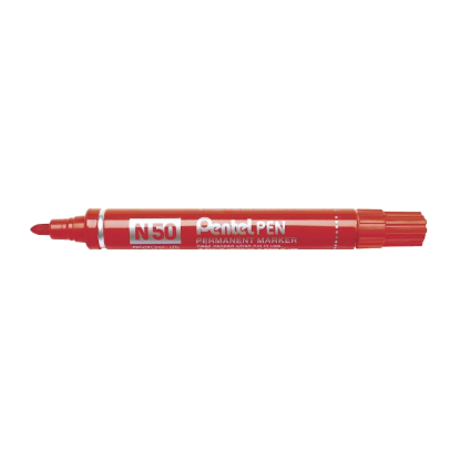 Afbeeldingen van PENTEL Merkstift N50 rood