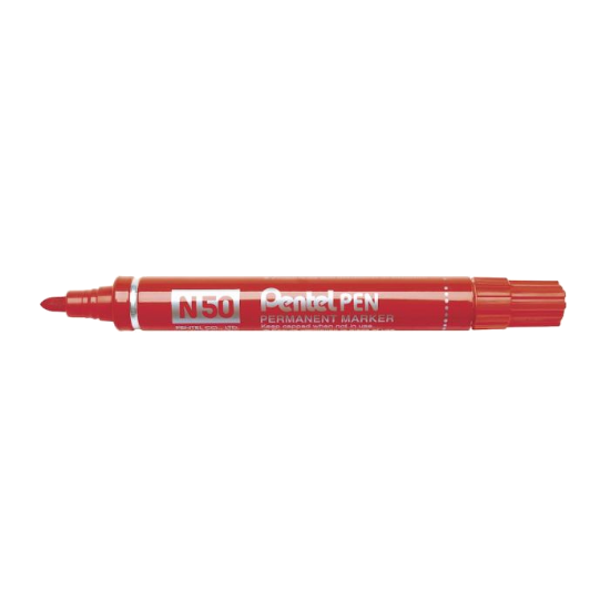 Afbeeldingen van PENTEL Merkstift N50 rood