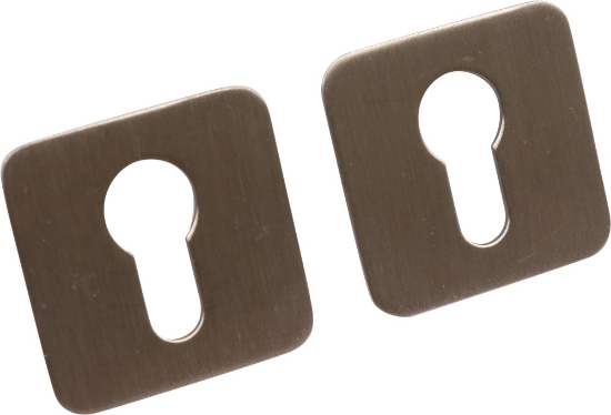 Afbeeldingen van OXLOC Rozet profielcilindergat RVS vierkant 52X2MM