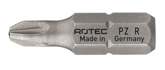 Afbeeldingen van ROTEC Schroefbit ¼" PRO PZ2R gereduceerd 25MM C6,3 BASIC 10x