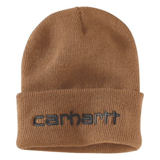 Afbeeldingen van CARHARTT Muts ribgebreid 104068 bruin onesize