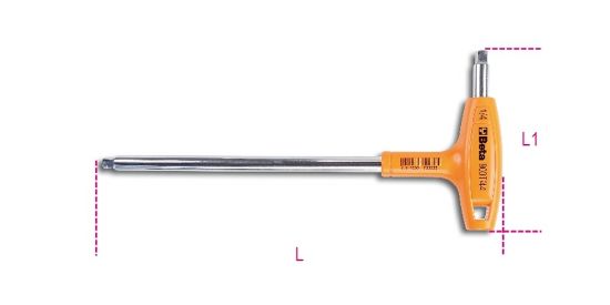 Afbeeldingen van BETA Gebogen wringstaaf ¼" 900T/44
