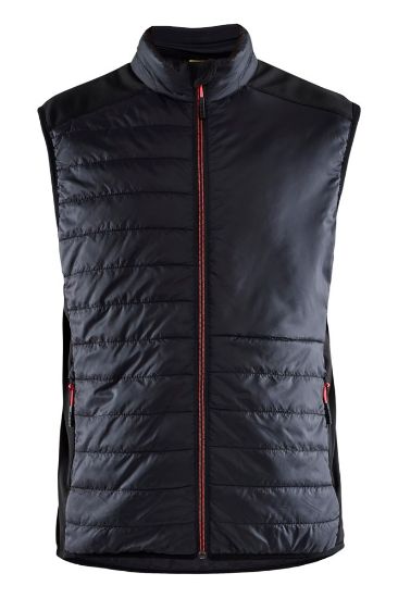 Afbeeldingen van BLÅKLÄDER Bodywarmer gevoerd 3863 zwart/rood 4XL