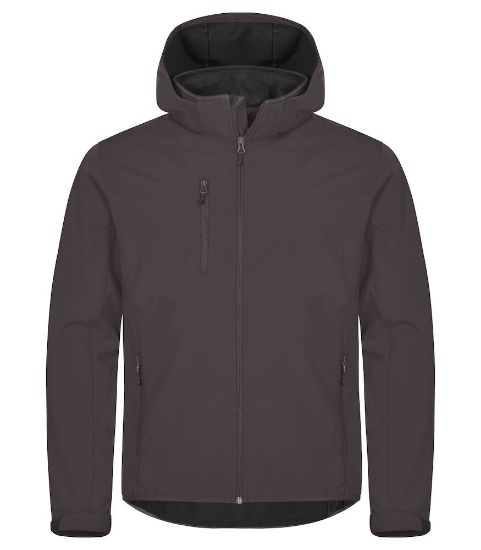 Afbeeldingen van Hoodie softshell jacket 0200912 d.grijs l