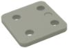 Afbeeldingen van GEBR. BODEGRAVEN Drukplaat KS zonder sleuf grijs 7MM 70X70MM