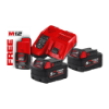 Afbeeldingen van MILWAUKEE Accu NRG pakket M18NRG-502 18V 2x accu 5,0Ah + 1x accu 2,0Ah + lader M12-18FC
