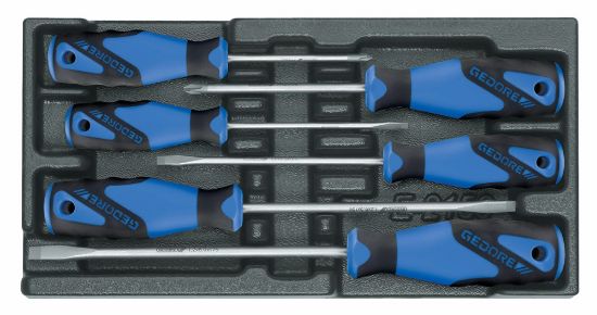 Afbeeldingen van GEDORE Schroevendraaierset 3-componenten 1500 ES-2150 PH IS4-8 PH1-2 6x
