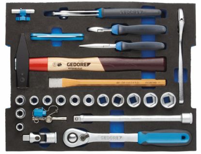 Afbeeldingen van GEDORE Gereedschapset t.b.v. werklieden in 2/2 CT-module 26x