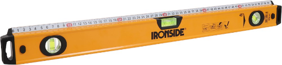 Afbeeldingen van IRONSIDE Waterpas aluminium met liniaal 60CM