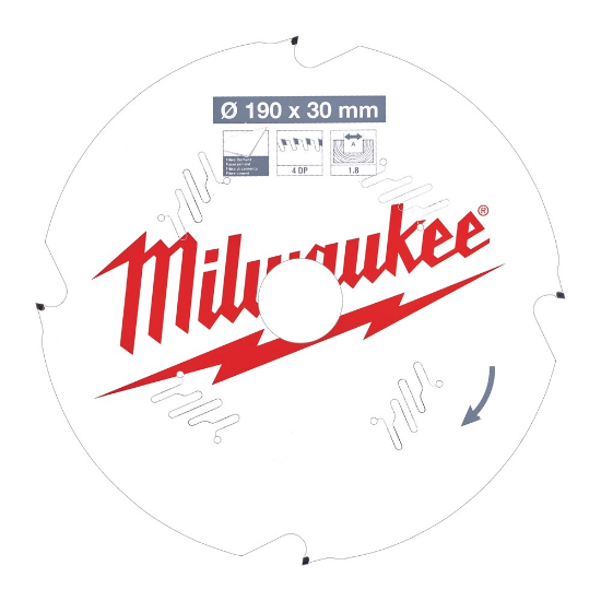 Afbeeldingen van MILWAUKEE Cirkelzaagblad P FC 190X30X1,8MM 4D +10°