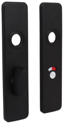 Afbeeldingen van OXLOC Klikschild kort vrij/bezet Saint Denis aluminium zwart 8X63MM