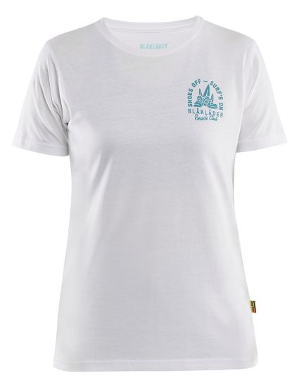 Afbeeldingen van BLÅKLÄDER T-shirt dames Beach Club 9417 wit M