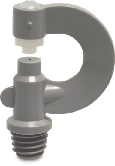 Afbeeldingen van VDL Nevelsproeier nylon grijs/wit ⅜WW buitendraad 0,75MM