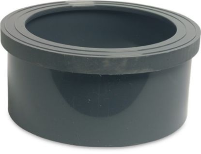 Afbeeldingen van Kraagbus afgedraaid PVC-U grijs 160MM lijmmof DN150 10bar