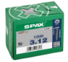 Afbeeldingen van SPAX Universele schroef verzonkenkop WIROX voldraad PZ1 3X12MM