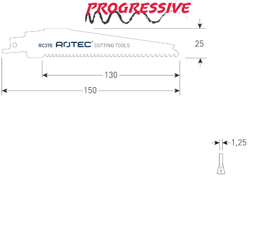 Afbeeldingen van ROTEC Reciprozaagblad RC370 / S956XHM 2x