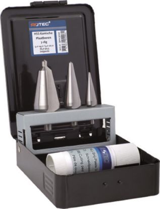 Afbeeldingen van ROTEC Conische plaatboorset 420 3-delig Nr. 1-2-3 ABS