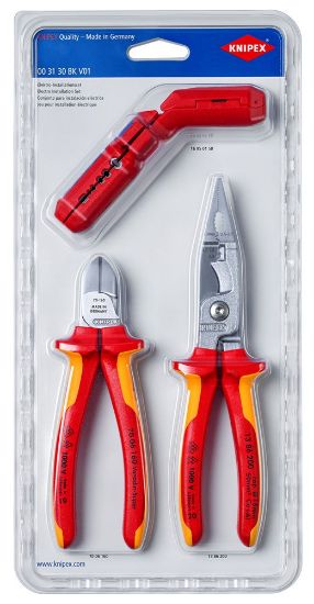 Afbeeldingen van KNIPEX Installatieset elektro 003130BKV01