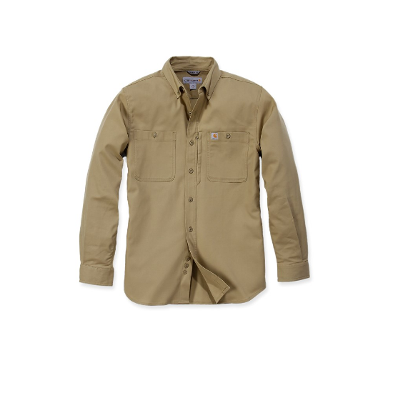 Afbeeldingen van CARHARTT Overhemd rugged prof 102538 dark khaki L