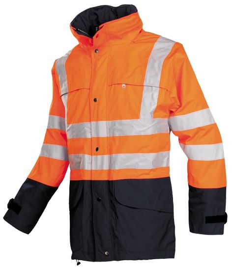 Afbeeldingen van SIOEN Jas Siopor 132Z oranje/blauw M