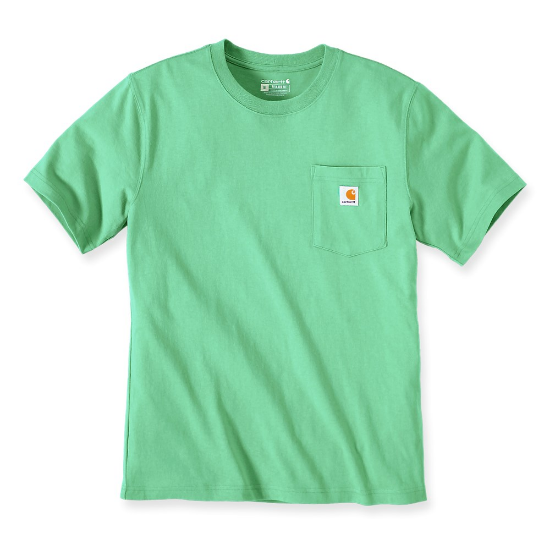 Afbeeldingen van CARHARTT T-shirt met zak K87 103296 malachite L